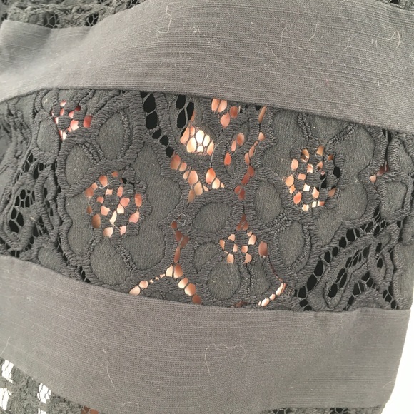 NWT Ann Taylor Black Lace Above Knee Skirt… - Picture 4 of 6
